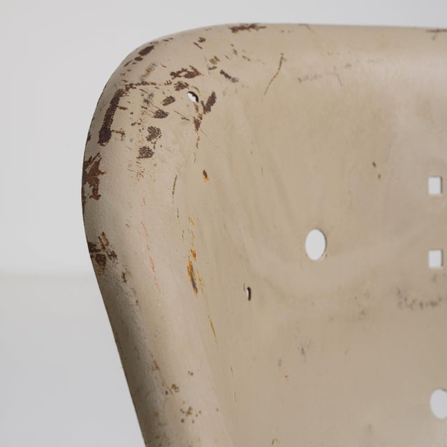 Tan Pair of Mid-Century Modern Upholstered Chairs, Antique, France, Circa 1960 For Sale - Image 8 of 13