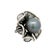 Early 21st Century 15.5mm Tahitian Pearl Diamond 18k Gold Flower Ring, Size 6.5 For Sale - Image 5 of 7