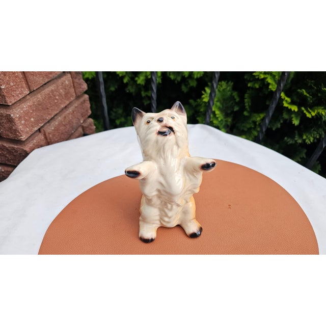 Vintage Porcelain Dog, Połonne, Ukraine, 1970s For Sale - Image 4 of 8