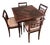 Mid-Century Jacaranda Card Table From Brazil For Sale