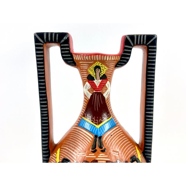 1970s Sardinian Terracotta Amphora attributed to Carmen Nuovo, 1970s For Sale - Image 5 of 14