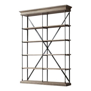 Restoration Hardware Parisian Cornice Shelving For Sale