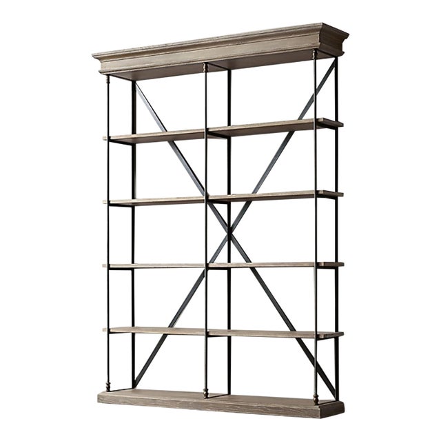 Restoration Hardware Parisian Cornice Shelving For Sale