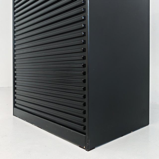 A'dammer Model Rolling Shutter Secretaire attributed to Aldo Van Den Nieuwelaar for Pastoe, 1970s For Sale - Image 12 of 18