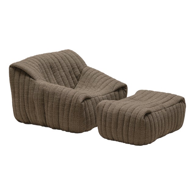 Vintage French Sandra Lounge Chairs by Annie Hieronimus for Cinna, France, 1970s, Set of 2 For Sale