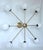 Brass, Metal and Glass Chandelier from Stilnovo, 1960s For Sale - Image 6 of 10