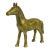 Solid Gold Brass Horse Pony Figurine For Sale