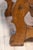 Baroque 17th Century Italian Baroque Period Walnut Demilune Table with Carved Lyre Base For Sale - Image 3 of 14