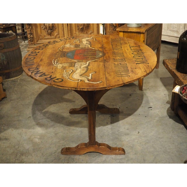 Sometimes referred to as a vintner’s table, this wine-tasting table would have been used in a French vineyard during the...