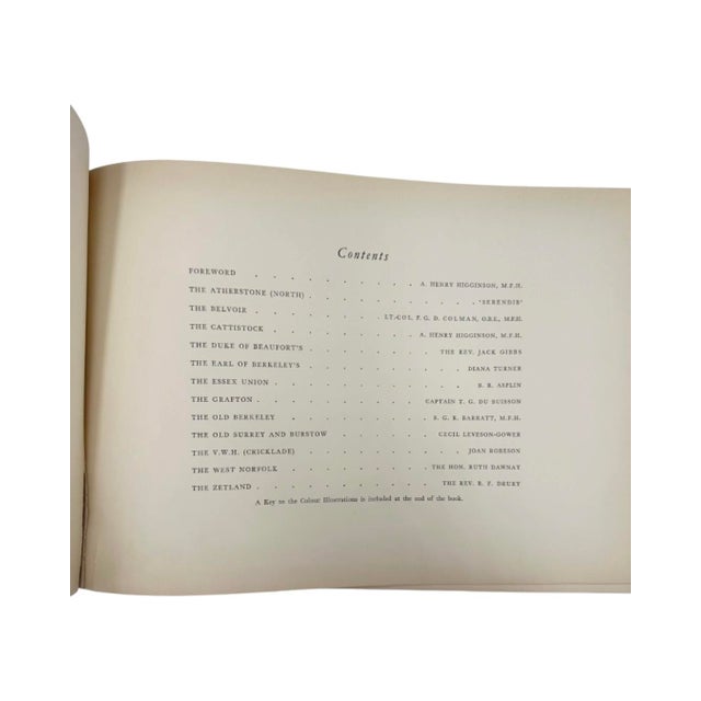 English Cross Country With Hounds f.a. Stewart 1937 Hardcover Fox Hunting Sporting Book For Sale - Image 3 of 12