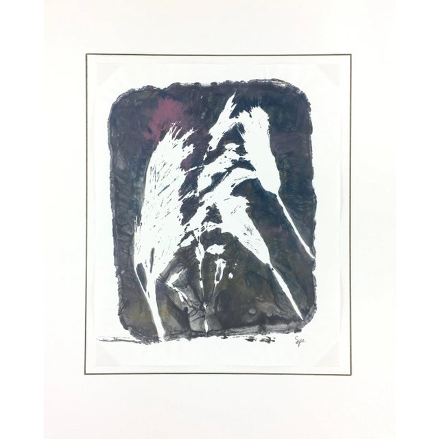 English Abstract Painting, Modern Grass For Sale - Image 4 of 4