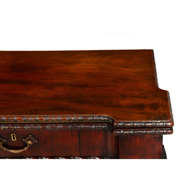 Rare English George III Antique Mahogany Card Game Table Circa 1760 For Sale - Image 16 of 18
