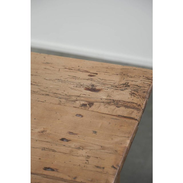 Antique Pinewood Farmhouse Dining Table For Sale - Image 10 of 15