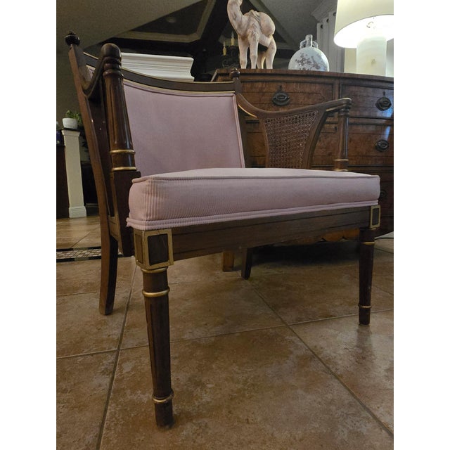 Pair of Vintage Louis XVI Style Armchairs For Sale - Image 4 of 18