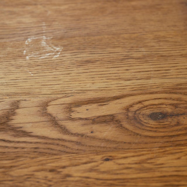 Brutalist Oak Dining Table from De Puydt, 1970s For Sale - Image 13 of 17