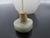 Glass Chinese Carved Masks White Peking Glass Snuff Bottle With Green Top For Sale - Image 7 of 11