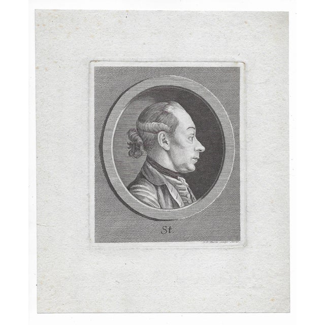 Self portrait by Johann Georg Sturm (1742–1793). He was a German natural history illustrator noted for the plates in...