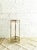 Mid-Century Modern Tall Vintage Side Table in Gold and Smoked Glass, 1970s For Sale - Image 3 of 7