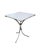 Italian Mid-Century Style White Marble-Top Accent Table This is a beautiful white marble-top accent or bistro table...