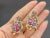 Bochic "Orient" Vintage Ruby & White Topaz Turtle Earrings Set 18K Gold & Silver, A Pair For Sale - Image 16 of 18
