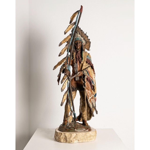 Carl Kauba, Peace, Polychrome Bronze Sculpture, 20th Century For Sale - Image 17 of 17