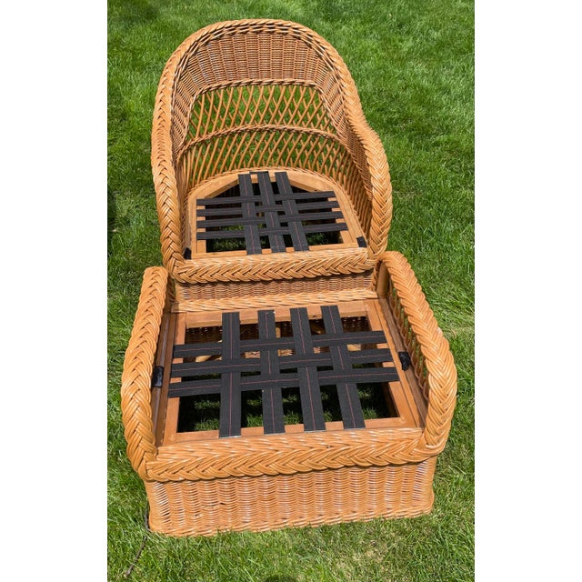 1970s Henry Link Wicker Sofa Frame Set 3 Pieces Chairish