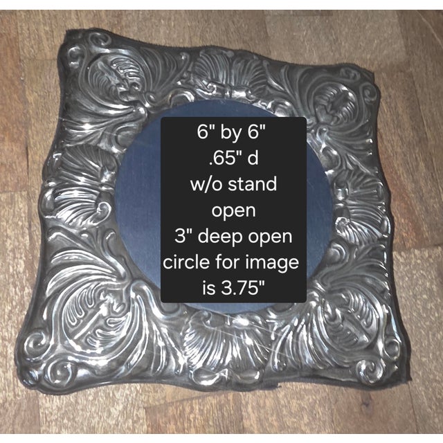 Vintage Sterling Silver Photo Frame For Sale In San Antonio - Image 6 of 9