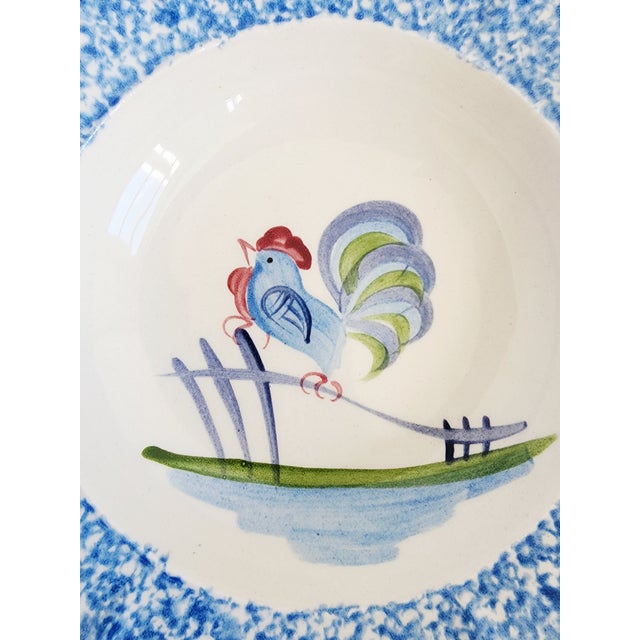1970s Vintage Los Angeles Pottery Laurie Gates Rooster Bowls-Set of 4 For Sale - Image 5 of 12