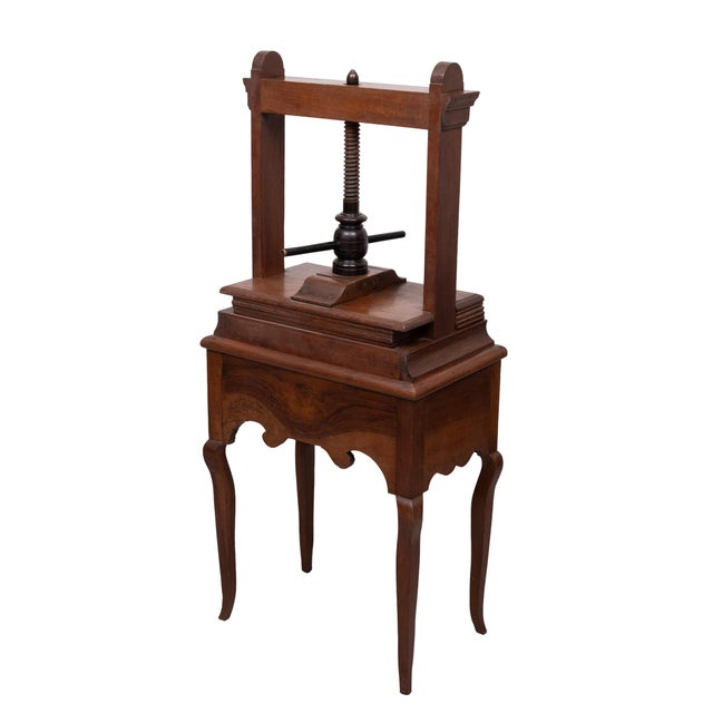 Oak Book Press on Stand, Holland, 1850 For Sale - Image 13 of 13