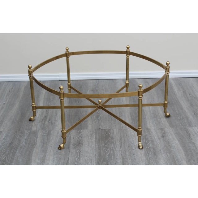 Late 20th Century Late 20th Century Vintage La Barge Style Brass Coffee Table For Sale - Image 5 of 6