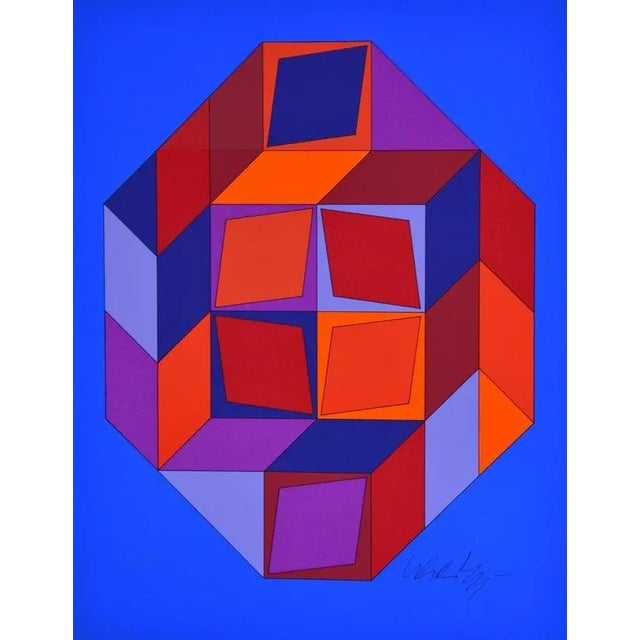 Victor Vasarely, Microcosmos, 1979, Silkscreen For Sale - Image 6 of 6