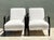 Vintage MCM Black Wood Lounge Chairs - Pair For Sale - Image 4 of 13
