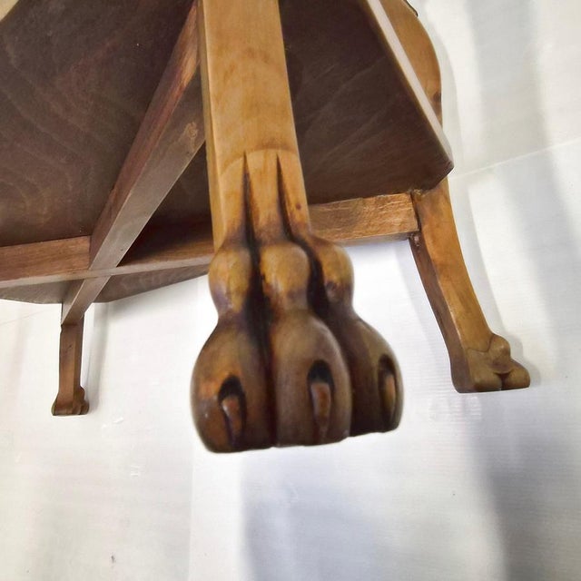 Vintage Art Deco Art Nouveau Console Table with Swans and Lions Claws, 1940s For Sale - Image 6 of 18