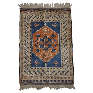 Vintage Turkish Hand Knotted Rug, 1950s For Sale