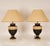Vintage French Table Lamp Black Gold Vase Lamps Ceramic a Pair For Sale - Image 10 of 11