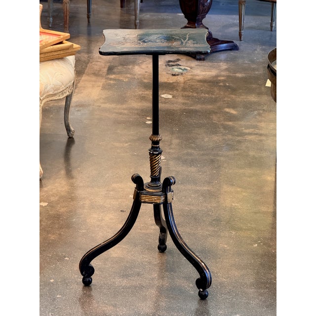 Early 19th Century English Regency Chinoiserie Candlestand For Sale - Image 6 of 8