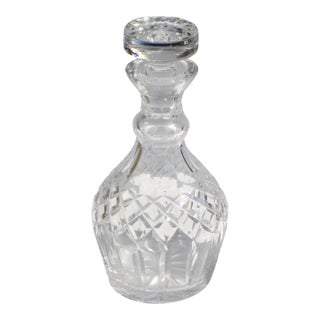 Vintage Waterford Crystal Spirit Liquor Decanter Handmade Cut Glass Pattern Star Stopper For Sale