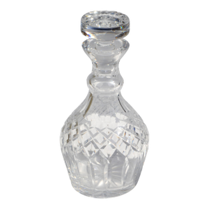 Vintage Waterford Crystal Spirit Liquor Decanter Handmade Cut Glass Pattern Star Stopper