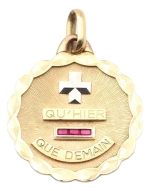 Large Augis Love Medal Pendant