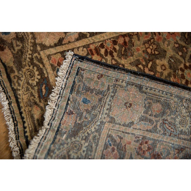 1920s Vintage Fine Distressed Farahan Sarouk Square Rug Mat - 1'9" x 1'9" For Sale - Image 5 of 8