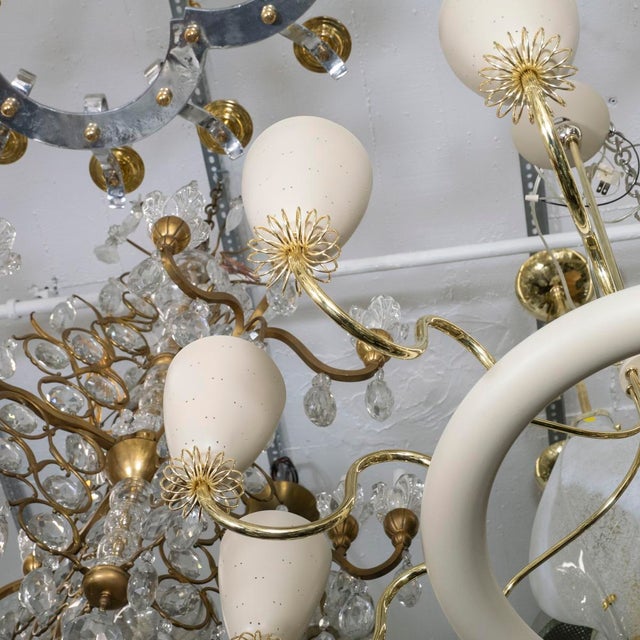 Metal Rare "Ballerina" Chandelier by Paavo Tynell for Lightolier For Sale - Image 7 of 9