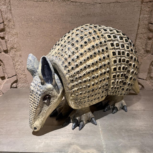 Surrealist Paper Mache Armadillo Sculpture Sergio Bustamante For Sale In San Diego - Image 6 of 18