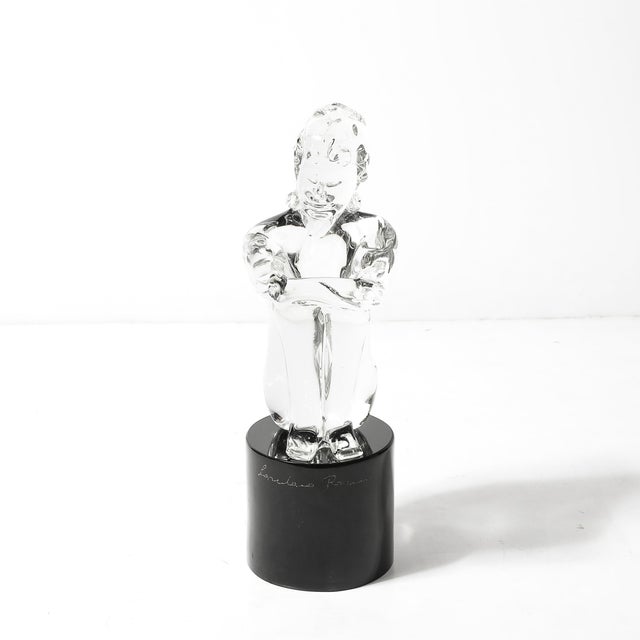 Mid-Century Modern Mid-Century Hand-Blown Murano Glass Figural Sculpture Signed Lorenado Rosin For Sale - Image 3 of 18