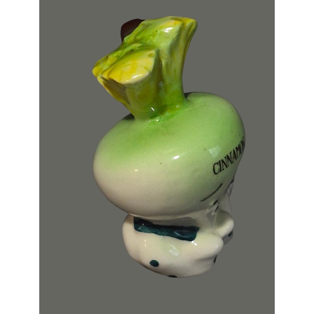 Vintage Anthropomorphic Japan Spice Jar Cinnamon Parsnip Shaped Shaker For Sale - Image 4 of 7