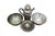 This diverse five-piece vintage silver plated lot features a collection of classic barware and serving essentials...