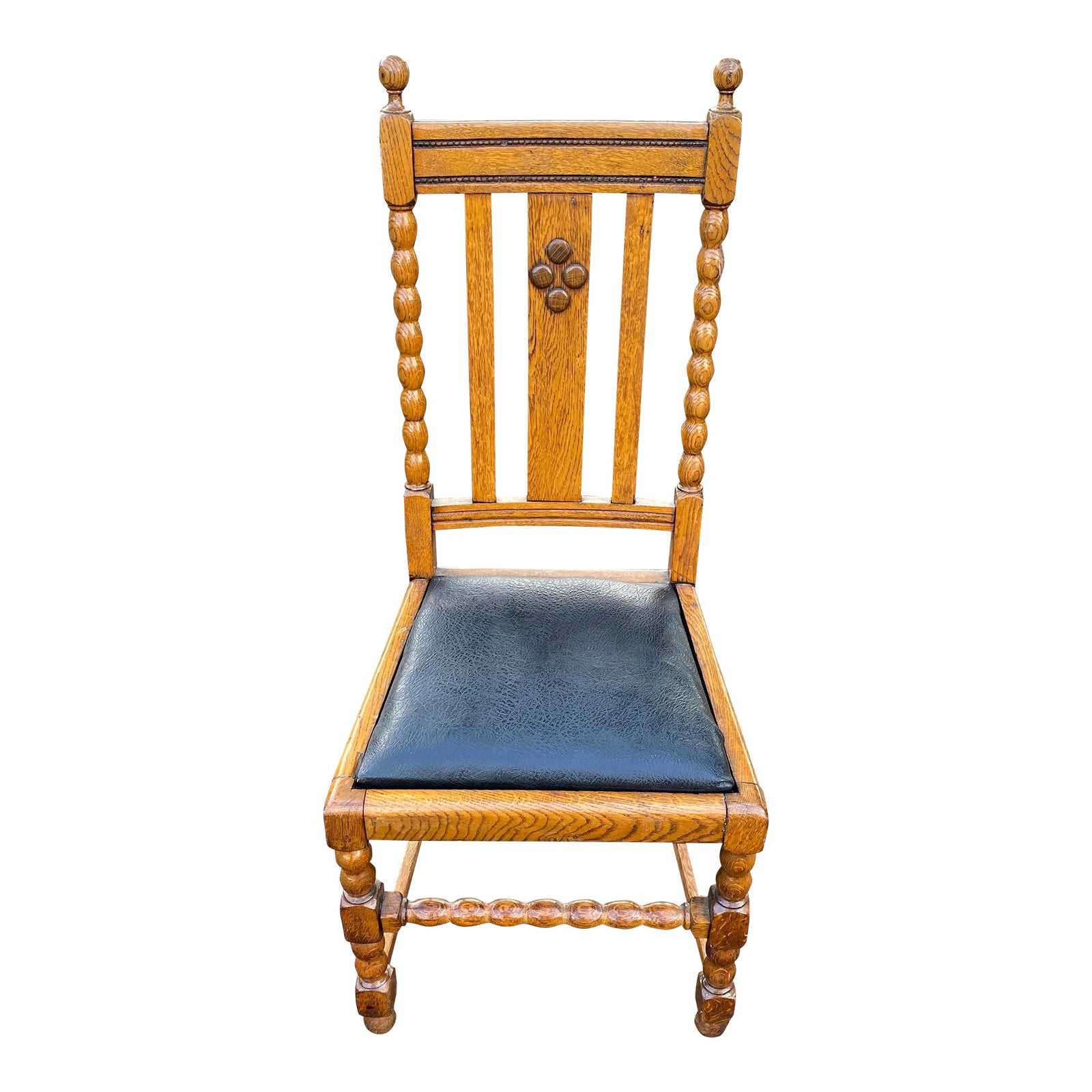 1920s Antique Arts and Crafts Mission Style Tiger Oak Dining Chair Chairish