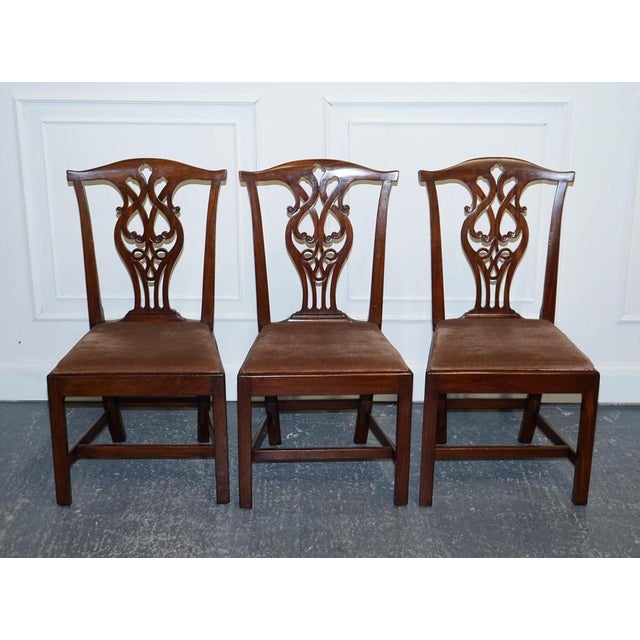 Chippendale Dining Chais H Frame, 1890s, Set of 6 For Sale - Image 10 of 18