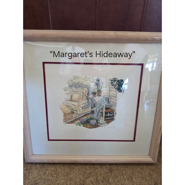 Wood Late 20th Century Susan Rios Serigraphs: Signed, Numbered, Seals For Sale - Image 7 of 8