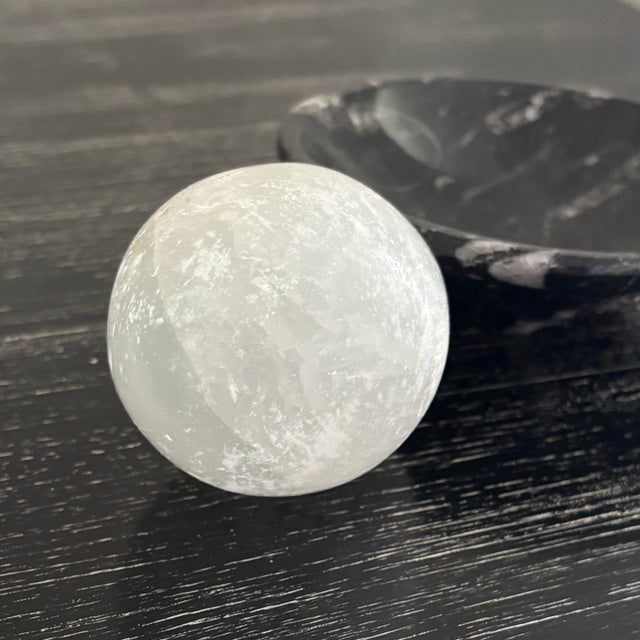 Vintage Crystal Egg Polished - Fossil Bowl (2pc) For Sale In Columbus - Image 6 of 10
