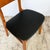 Teak Veneered Dining Chairs with Black Upholstered Seats, 1960s, Set of 4 For Sale - Image 10 of 14